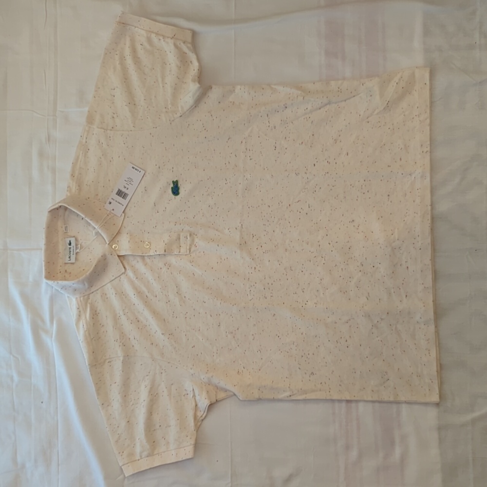 CLASSIC FIT SPECKLED PRINT COTTON PIQUÉ POLO - sold out online